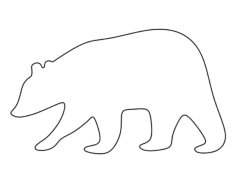 Brown Bear Tracing Shape Pdf, Free Vectors File